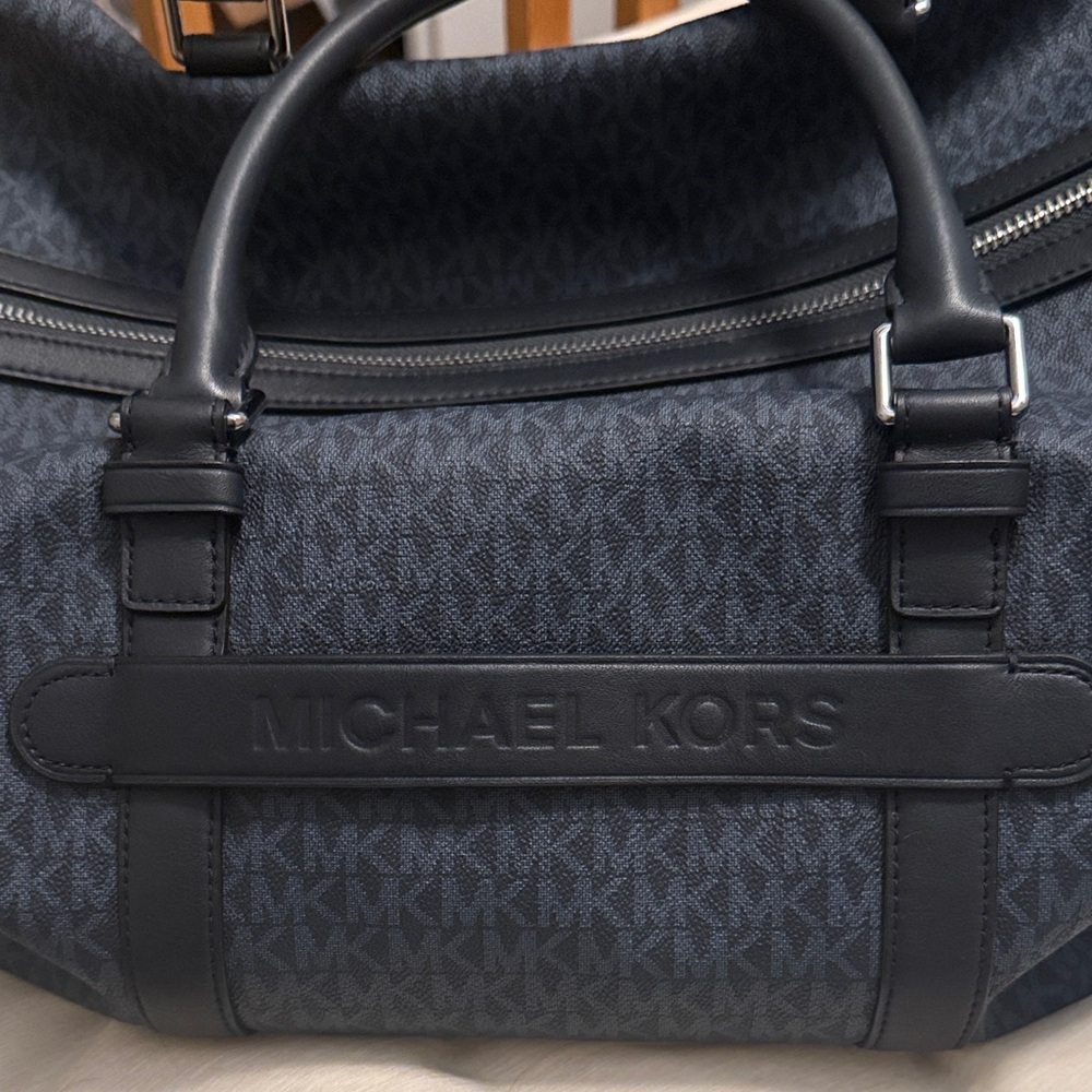 Michael Kors Dark Blue Duffel Bag